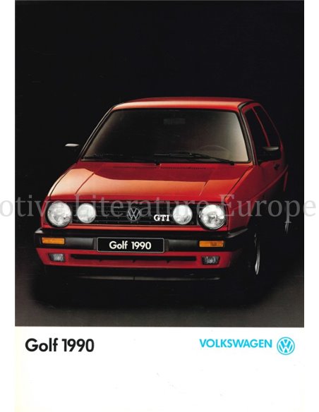 1990 VOLKSWAGEN GOLF GTI BROCHURE ITALIAN