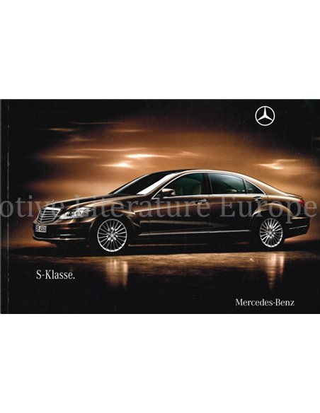 2009 MERCEDES BENZ S CLASS BROCHURE GERMAN