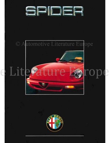 1991 ALFA ROMEO SPIDER BROCHURE FRANS