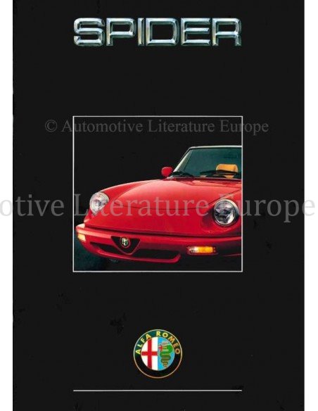 1991 ALFA ROMEO SPIDER BROCHURE FRANS