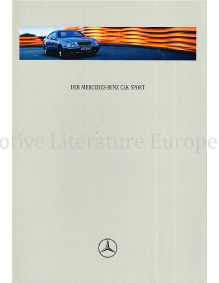 1997 MERCEDES BENZ CLK BROCHURE GERMAN