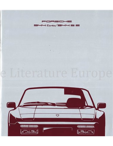 1990 PORSCHE 944 BROCHURE ENGELS