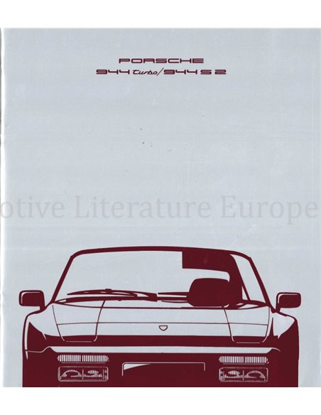 1990 PORSCHE 944 BROCHURE ENGELS