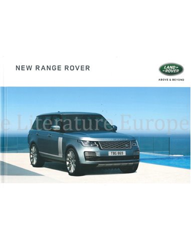 2018 RANGE ROVER HARDCOVER PROSPEKT ENGLISCH