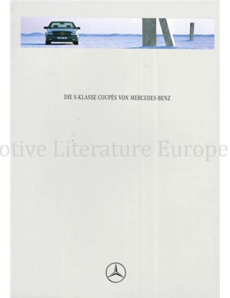 1993 MERCEDES BENZ S KLASSE BROCHURE DUITS