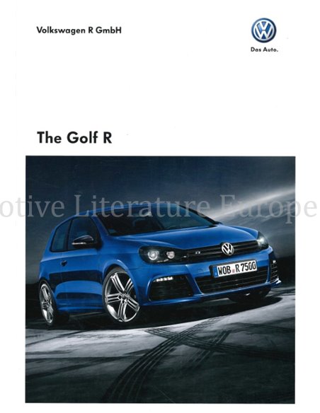 2010 VOLKSWAGEN GOLF R BROCHURE ENGLISH