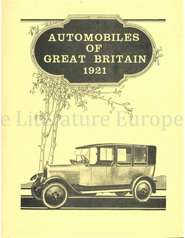 AUTOMOBILES OF GREAT BRITAIN 1921