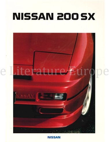 1989 NISSAN 200SX BROCHURE FRANS