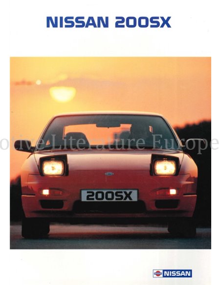 1991 NISSAN 200SX BROCHURE DUITS