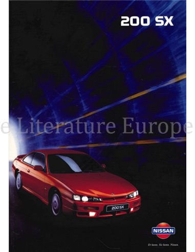 1998 NISSAN 200SX BROCHURE DUITS