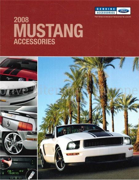 2008 FORD MUSTANG ZUBEHÖR PROSPEKT ENGLISCH (USA)