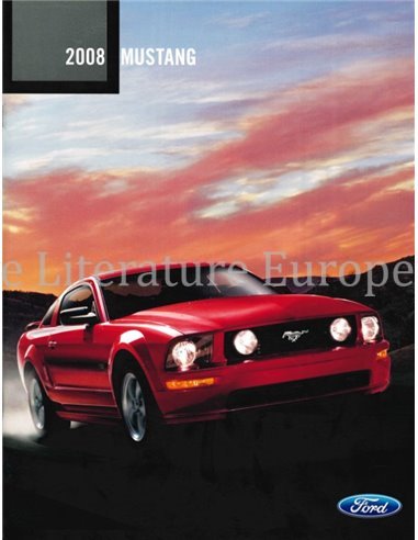 2008 FORD MUSTANG BROCHURE ENGLISH (US)