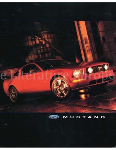 2005 FORD MUSTANG PRESS BROCHURE ENGLISH (US)