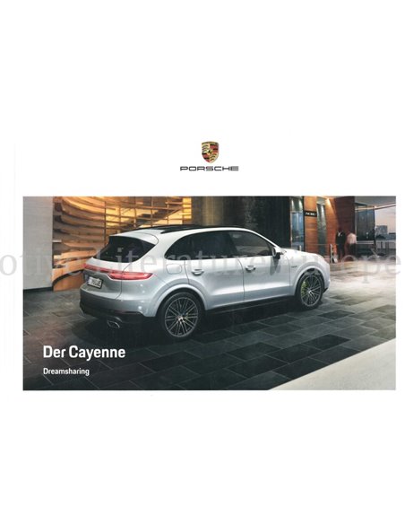 2019 PORSCHE CAYENNE HARDCOVER PROSPEKT DEUTSCH