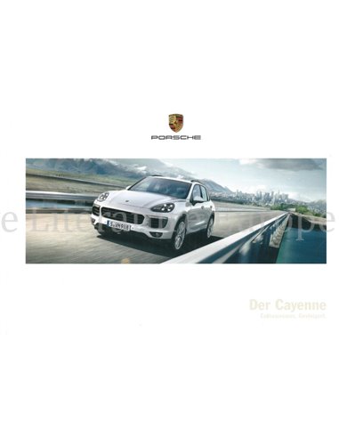 2018 PORSCHE CAYENNE PROSPEKT DEUTSCH