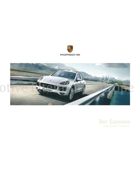 2018 PORSCHE CAYENNE BROCHURE DUITS