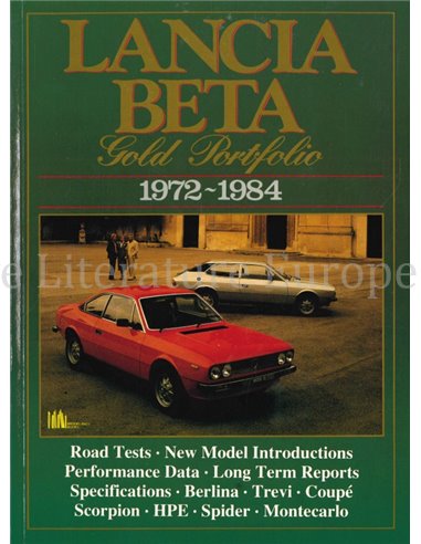 LANCIA BETA GOLD PORTFOLIO 1972 - 1984 (BROOKLANDS)