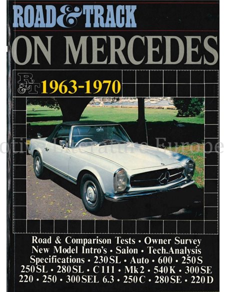 ROAD & TRACK ON MERCEDES 1963-1970  (BROOKLANDS)