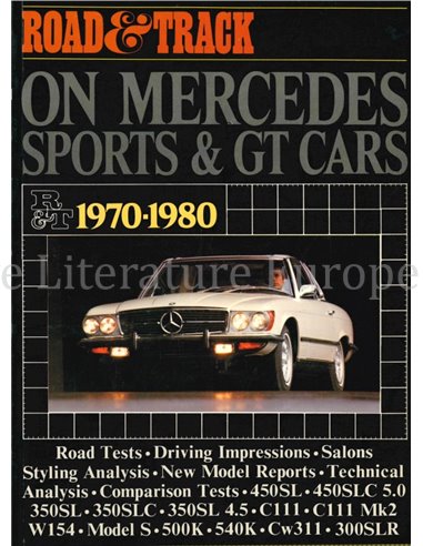 ROAD & TRACK ON MERCEDES SPORTS & GT CARS 1970-1980  (BROOKLANDS)