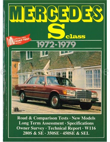 MERCEDES S-CLASS 1972 - 1979  (BROOKLANDS ROAD TEST BOOK)