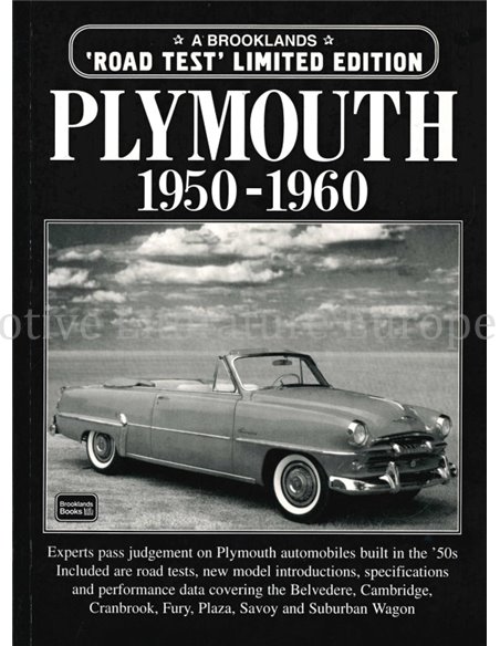 PLYMOUTH 1950 - 1960  (BROOKLANDS ROAD TEST, LIMITED EDITION EXTRA)