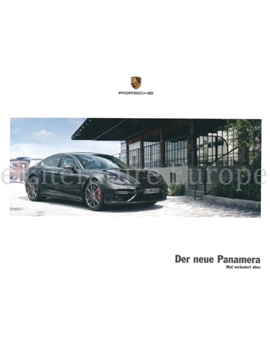 2017 PORSCHE PANAMERA PROSPEKT DEUTSCH