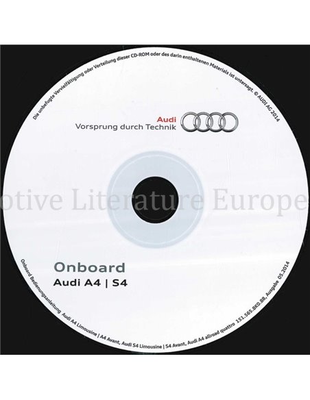 2014 AUDI A3 | S3 BETRIEBSANLEITUNG (ONBOARD) MEHRSPRACHIG