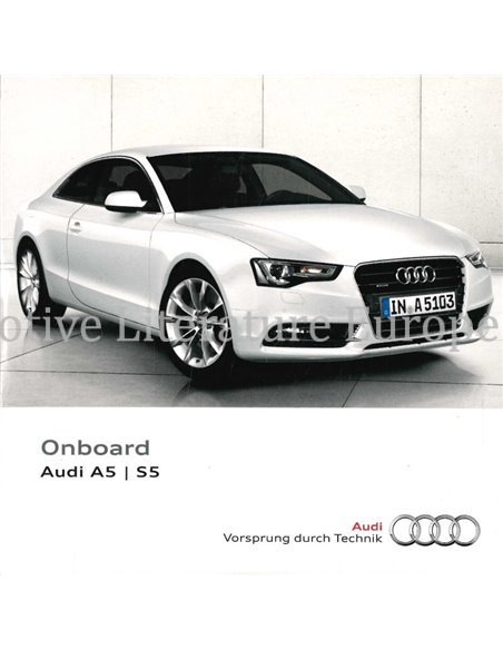 2014 AUDI A5 | S5 BETRIEBSANLEITUNG (ONBOARD) MEHRSPRACHIG