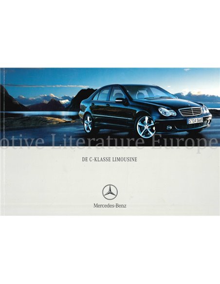 2005 MERCEDES BENZ C KLASSE SEDAN BROCHURE NEDERLANDS