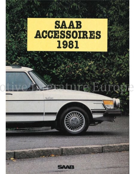 1981 SAAB ACCESSORIES BROCHURE DUTCH