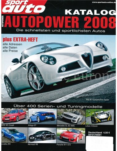 2008 SPORT AUTO MAGAZIN AUTOPOWER KATALOG DEUTSCH