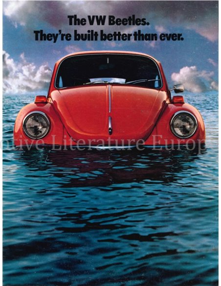 1974 VOLKSWAGEN BEETLE | SUPER BEETLE BROCHURE ENGELS (US)