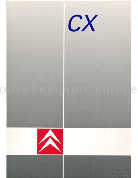 1988 CITROEN CX OWNERS MANUAL DUTCH