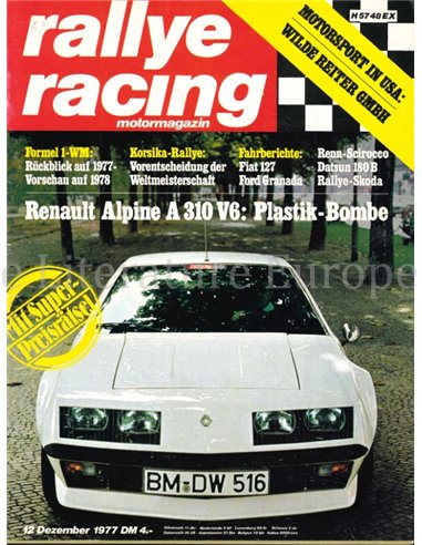 1977 RALLYE RACING MAGAZIN 12 DEUTSCH