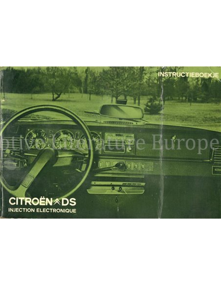 1972 CITROEN DS 23 OWNERS MANUAL DUTCH