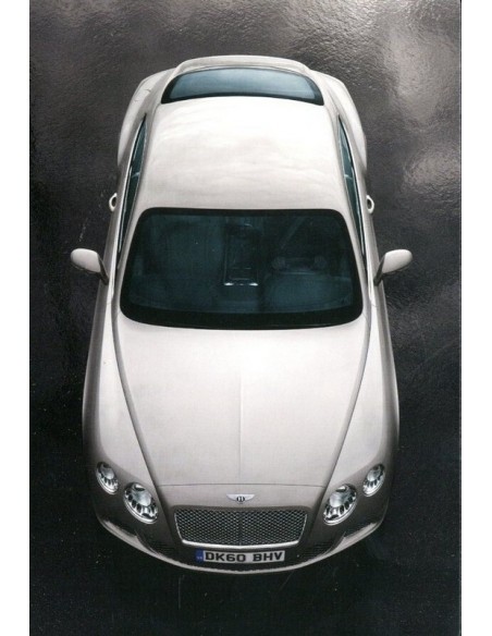 2011 BENTLEY CONTINENTAL GT KLANTEN BOX / BROCHURE ENGELS