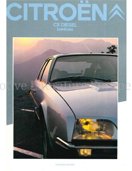 1982 CITROËN CX PROSPEKT NIEDERLÄNDISCH