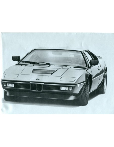 1978 BMW M1 BROCHURE NIEDERLÄNDISCH