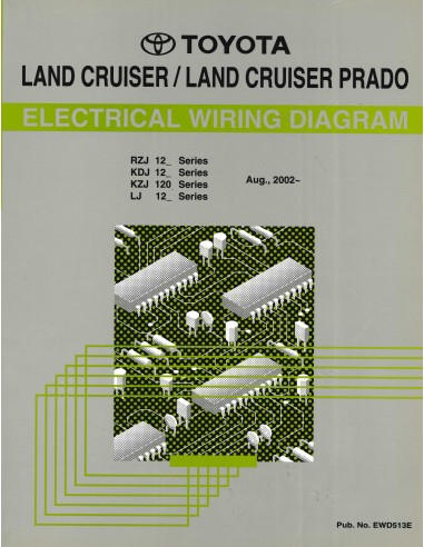 2002 TOYOTA LANDCRUISER (PRADO) ELECTRICAL WIRING DIAGRAM WORKSHOP MANUAL ENGLISH