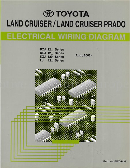 2002 TOYOTA LANDCRUISER (PRADO) ELECTRICAL WIRING DIAGRAM WORKSHOP MANUAL ENGLISH