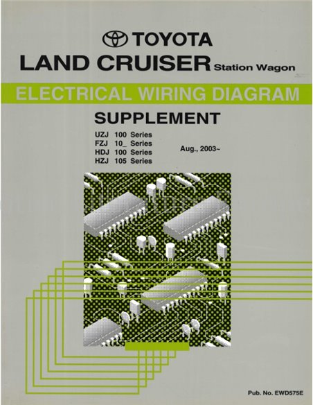 2003 TOYOTA LANDCRUISER STATION WAGON ELECTRICAL WIRING DIAGRAM WORKSHOP MANUAL ENGLISH