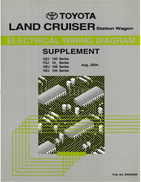 2004 TOYOTA LANDCRUISER STATION WAGON ELECTRICAL WIRING DIAGRAM WORKSHOP MANUAL ENGLISH