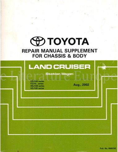 2002 TOYOTA LAND CRUISER CHASSIS & BODY REPAIR MANUAL DUTCH