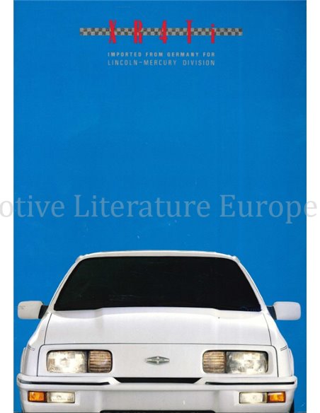 1988 MERKUR XR4TI BROCHURE ENGELS (USA)