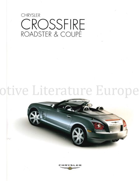 2005 CHRYSLER CROSSFIRE ROADSTER | COUPE PROSPEKT NIEDERLÄNDISCH