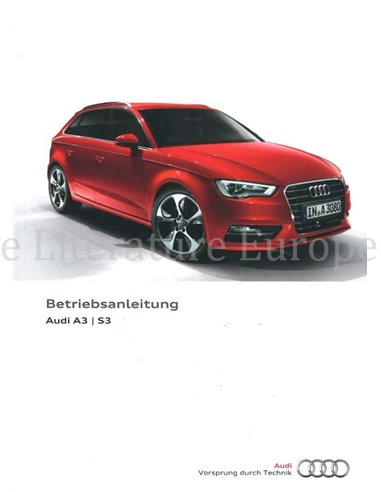 2016 AUDI A3 | S3 INSTRUCTIEBOEKJE DUITS