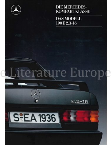 1988 MERCEDES BENZ 190E PROSPEKT DEUTSCH