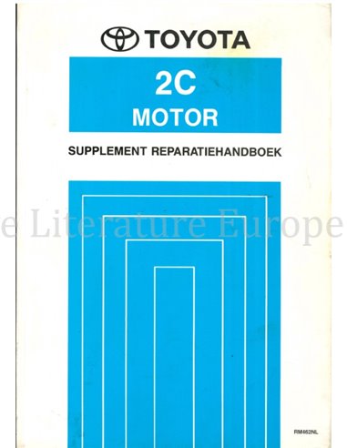 1995 TOYOTA COROLLA 2C MOTOR WERKSTATTHANDBUCH NIEDERLÄNDISCH