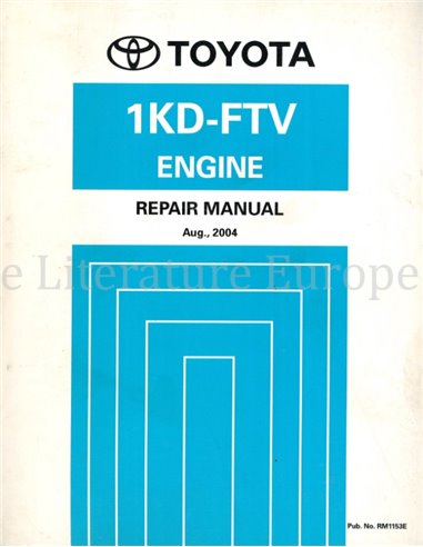 2004 TOYOTA LAND CRUISER PRADO 1KD-FTV ENGINE REPAIR MANUAL