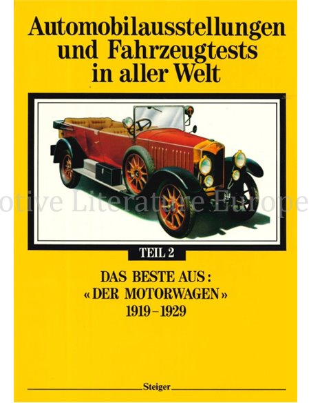 AUTOMOBILAUSSTELLUNGEN UND FAHZEUGTESTS IN ALLER WELT (2 BOEKEN !)